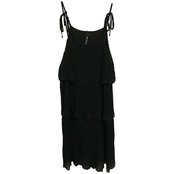 NWT Design Lab Black Tiered LBD Sleeveless Dress - Picture 1 of 4